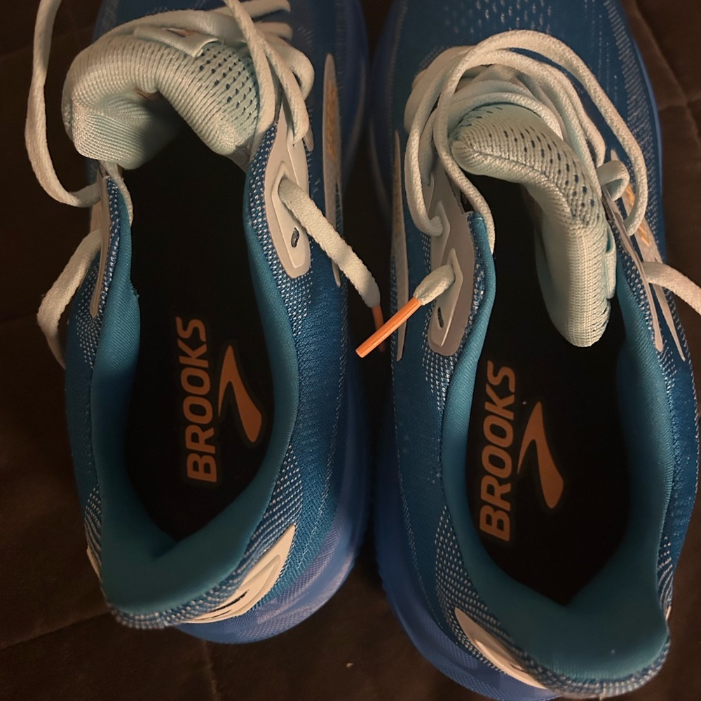 Brooks Blue and Orange Athletic Shoes - Picture 8 of 10